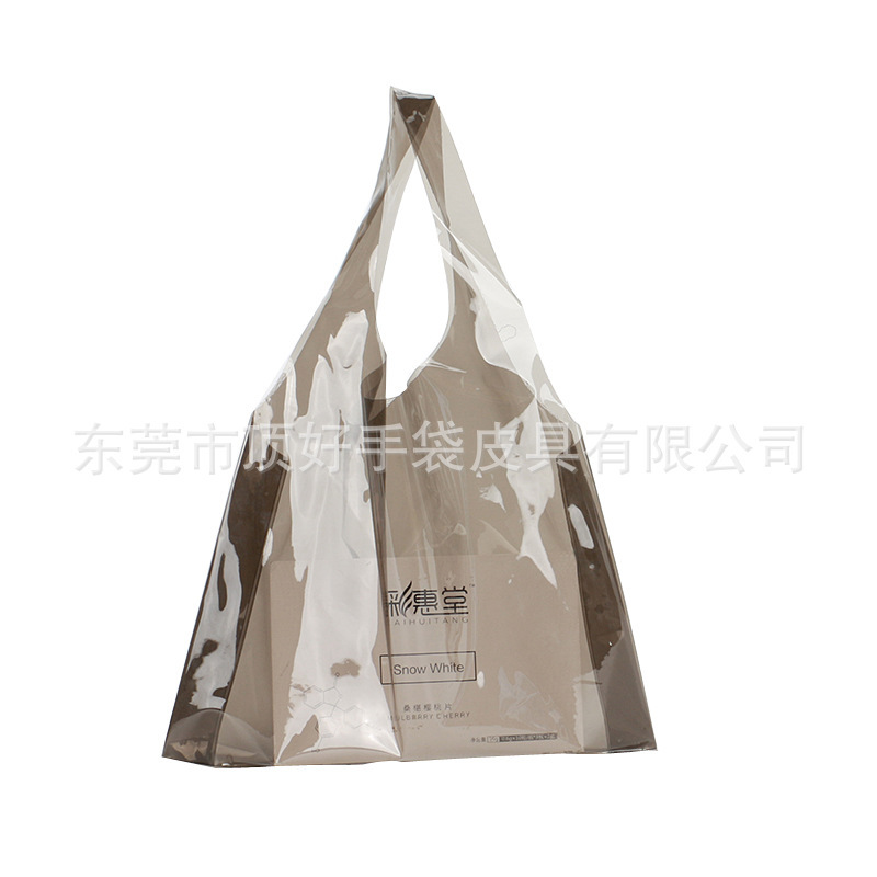 Designer Original Smoke Grey PVC Shoulder Bag Unisex PVC Bag Spring Beach PVC Handbag Designer Original Smoke Grey PVC Shoulder Bag Unisex PVC Bag Spring Beach PVC Handbag