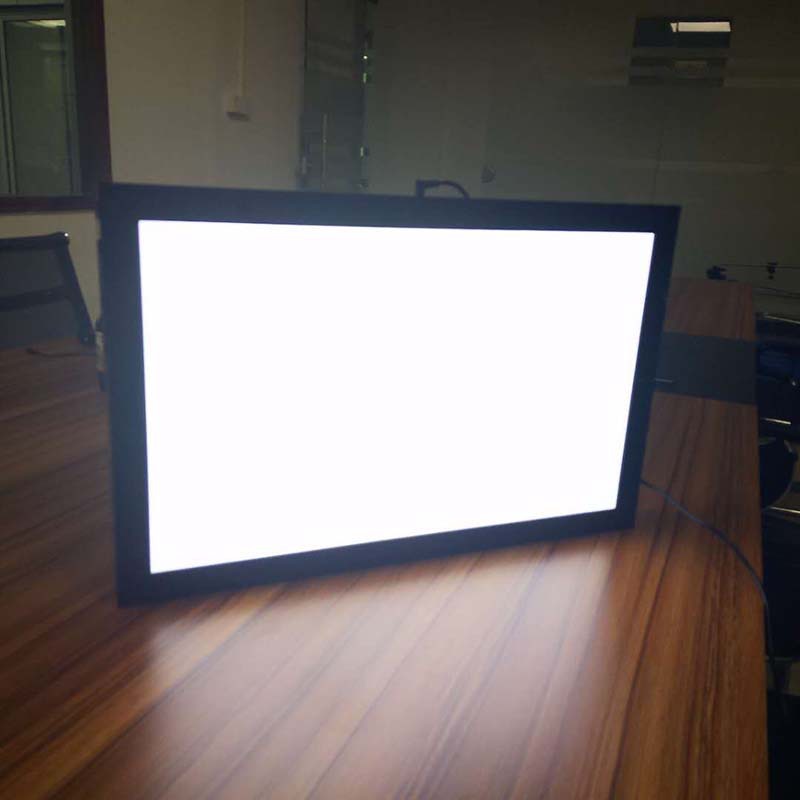 工厂批发亚克力发光广告灯箱 LED发光展示台架 化妆品收纳整理台