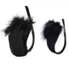 Black fur couple model