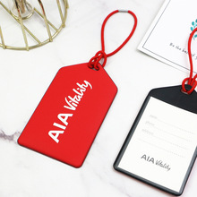 厂家定 做PVC软胶热压行李牌 立体凹凸塑胶行李牌 电压旅行登机牌