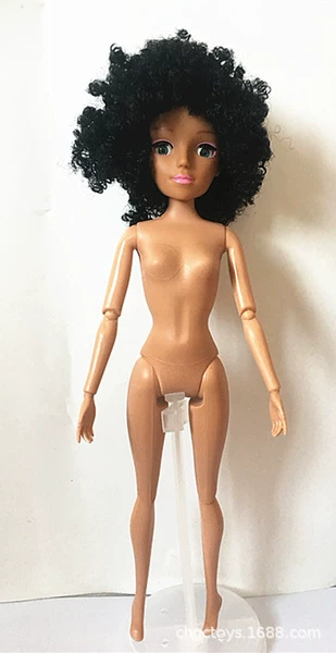 4D Live Eye Black Explosion Head Naked Doll