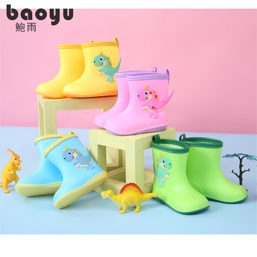 Manufacturer baby rain boots water shoes children's rain boots boys 1-2 years old 3 children infants cute lightweight children girls