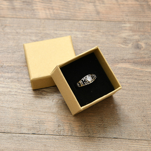 复古牛皮纸首饰盒 天地盖节日礼物盒 饰品包装纸盒设计批发