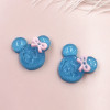 Cute resin, children's hairgrip with bow with accessories, handmade