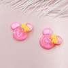Cute resin, children's hairgrip with bow with accessories, handmade