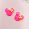 Cute resin, children's hairgrip with bow with accessories, handmade