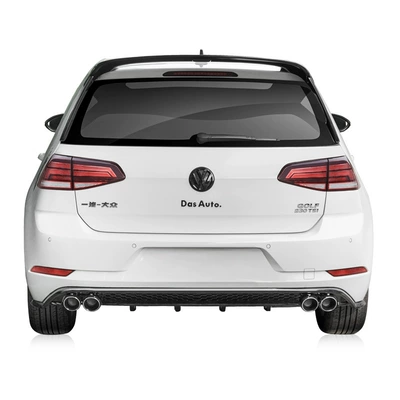 Spoiler four-outlet rear lip exhaust