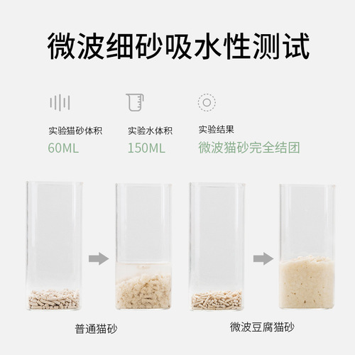 Cat litter soybean hypoallergenic dust original tofu cat litter strong water absorption and clumping deodorization cat pet 2.0 fine litter
