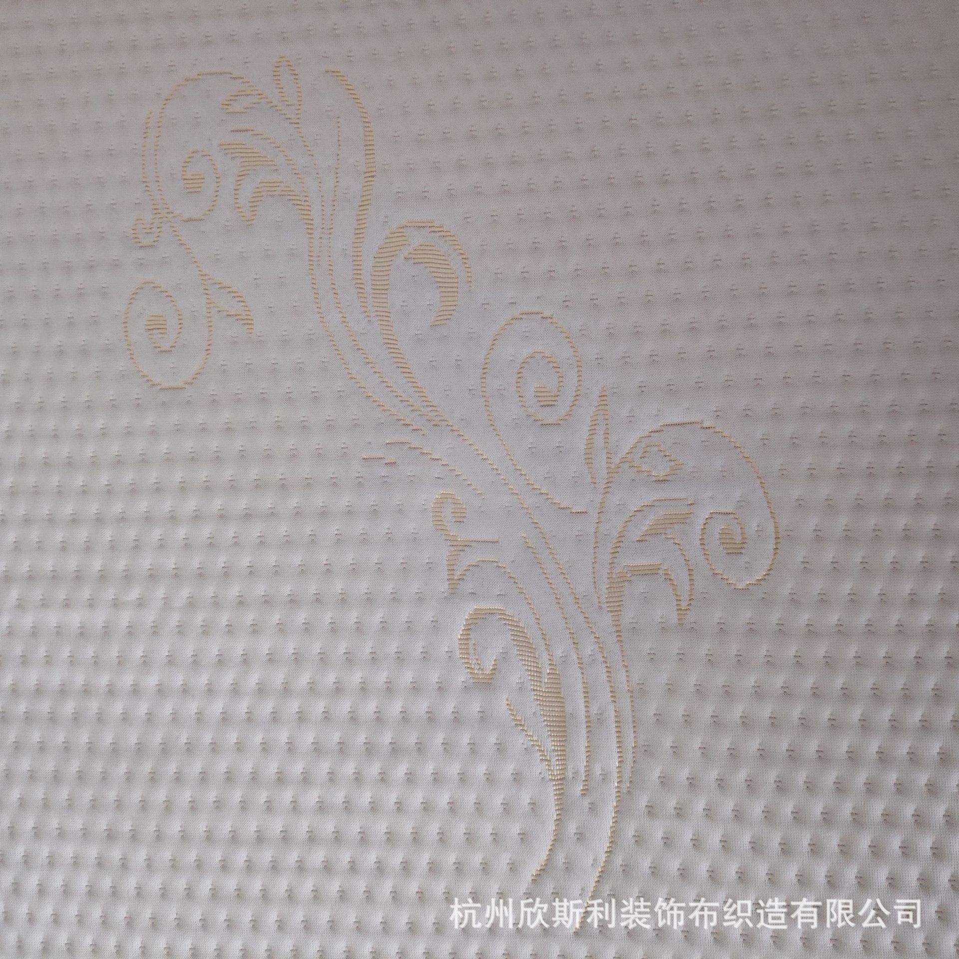 a类竹纤维莱赛尔天丝面料空气层提花针织面料记忆枕乳胶枕床垫布