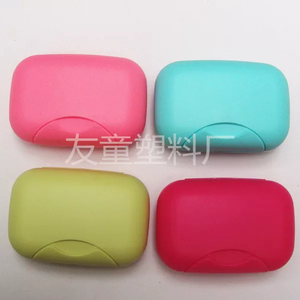 Factory wholesale travel sealed portable soap box with lid plastic with lock Soap Box Shop mixed batch