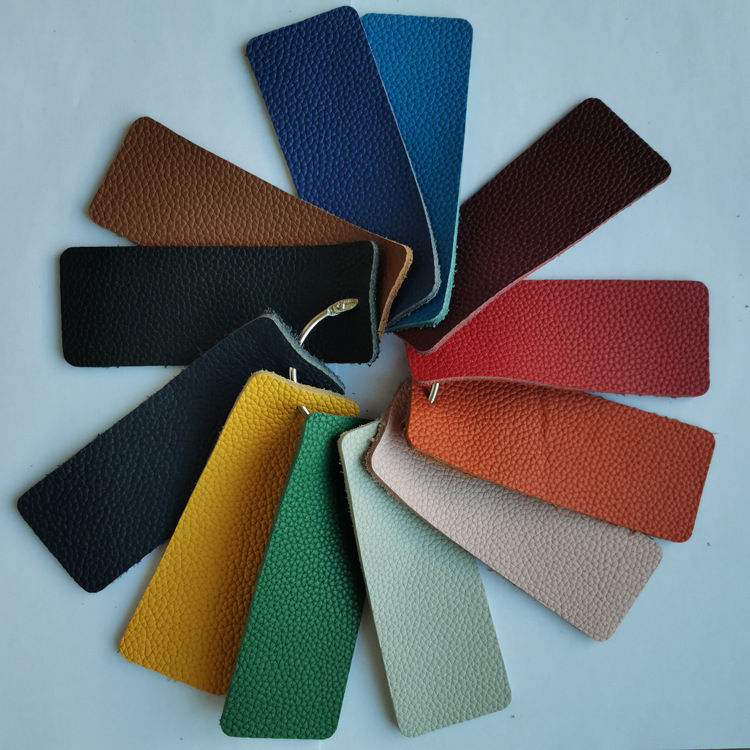 厂家销售头层粒面荔枝纹黄牛皮厚度1.8-2.0手袋鞋材可订货各色