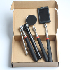 5-Piece Car Undercarriage Inspection Mirror with Light, Telescopic Magnetic Adhesive Pickup Tool, Adhesive Rod Inspection Mirror, Chassis Mirror