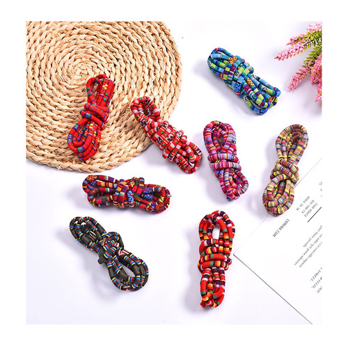 Ethnic style core-spun rope, retro round core-spun outer sewing cloth rope, thread decorative pu rope binding rope manufacturer wholesale