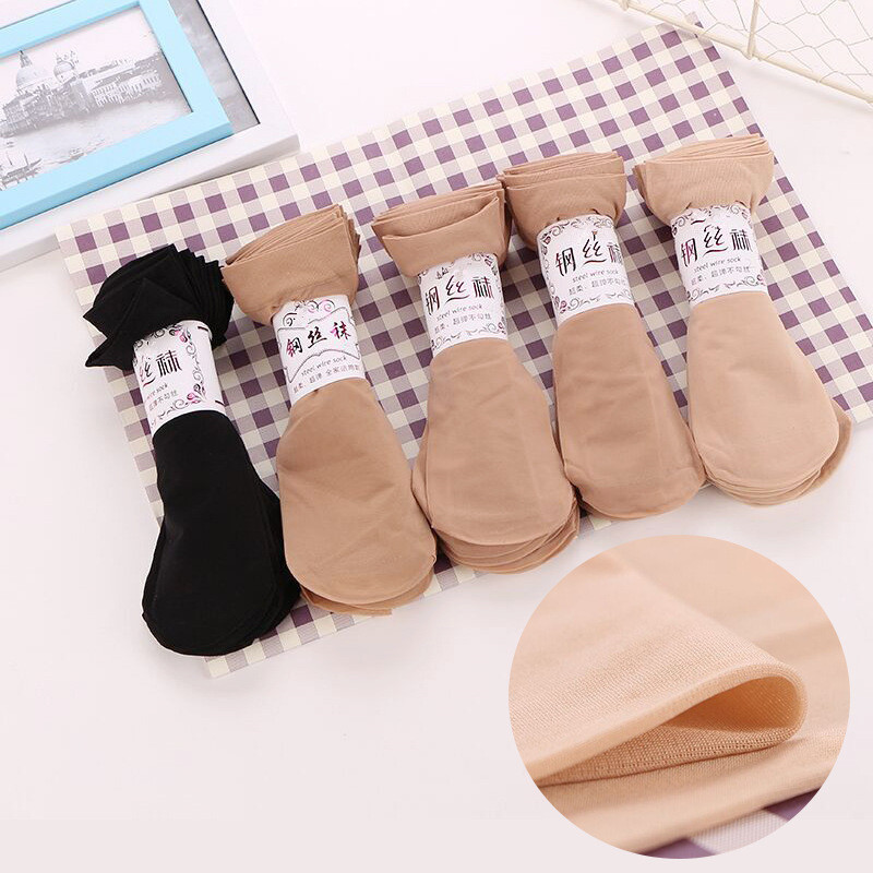 Spring and summer mask steel stockings short socks ladies thin breathable pair socks cheap stall socks wholesale