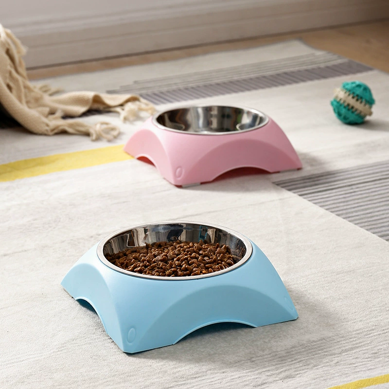Aspet Zhejiang Pet квадратный нескользящий из нержавеющей стали Pet Bowl одна Чаша Кошка Чаша Собака Чаша любимчика питьевой чаша еды бассейна