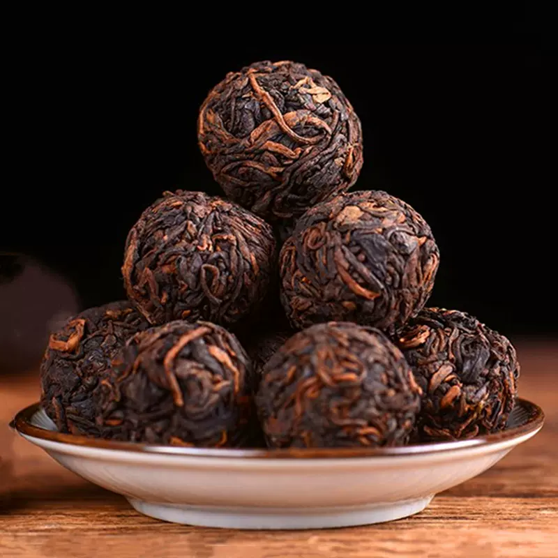 班章龙珠熟茶 勐海普洱茶熟茶小坨茶小龙珠小粒装老班章 8g每颗
