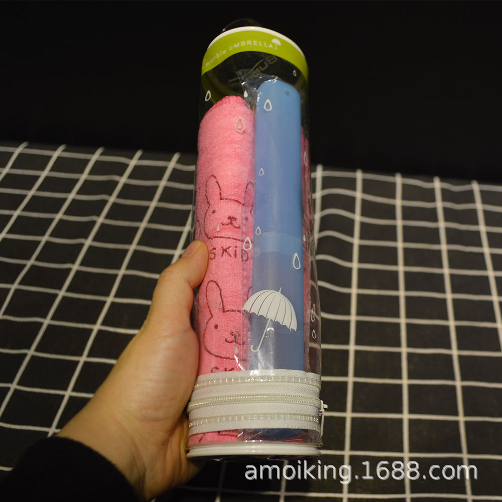 防水PVC圆筒袋圆形PVC化妆包PVC无毒环保圆桶袋小衣物内裤包装袋