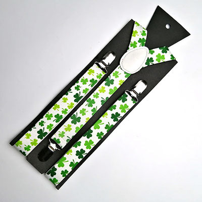 Los tirantes elásticos de tres clips con logotipo impreso del día de San Patricio, los más vendidos de Amazon.