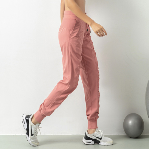 Pleated slimming fitness sports pants for women, loose legged pants, running pants, casual quick-drying trousers, harem pants, thin cross-border
