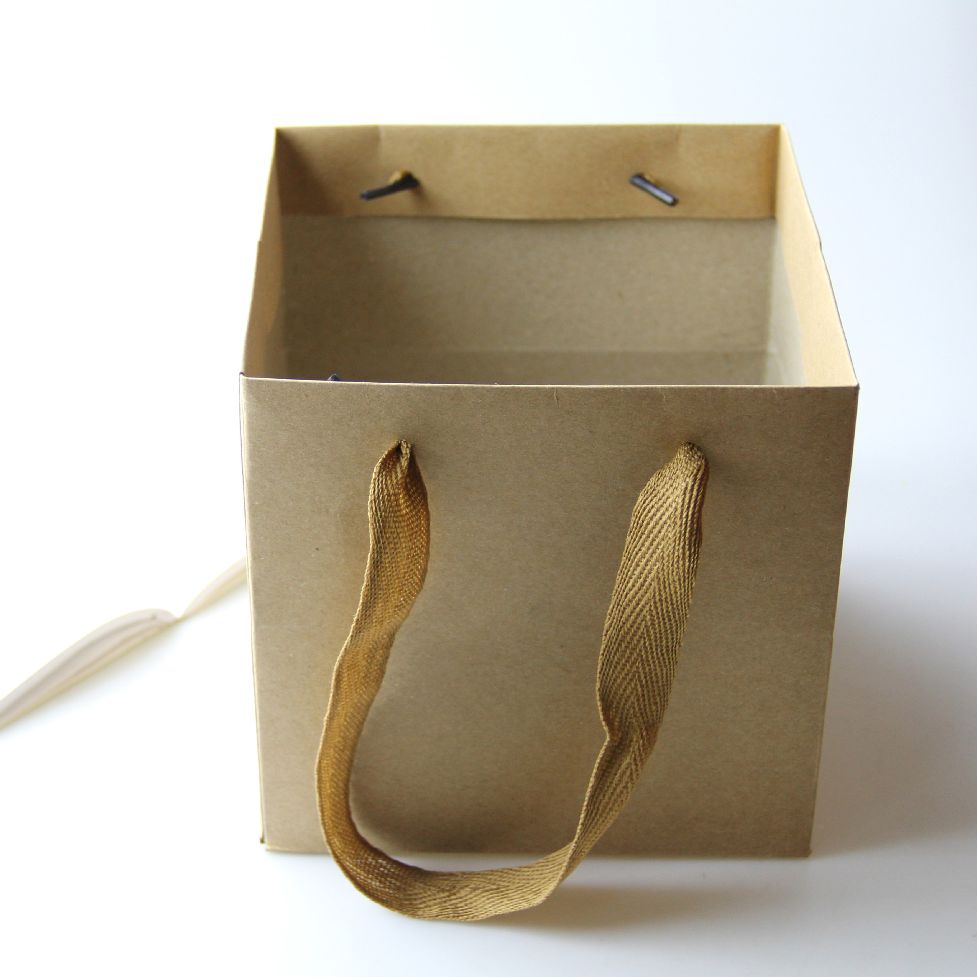 牛皮纸袋微景观包装袋宽底大号烘焙外卖手提袋礼品袋子批发礼袋