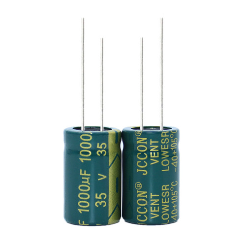 35V 1000UF 35V JCCON Green Gold High Frequency Low Impedance Switching Power Supply Aluminum Electrolytic Capacitor 10x20 13x21