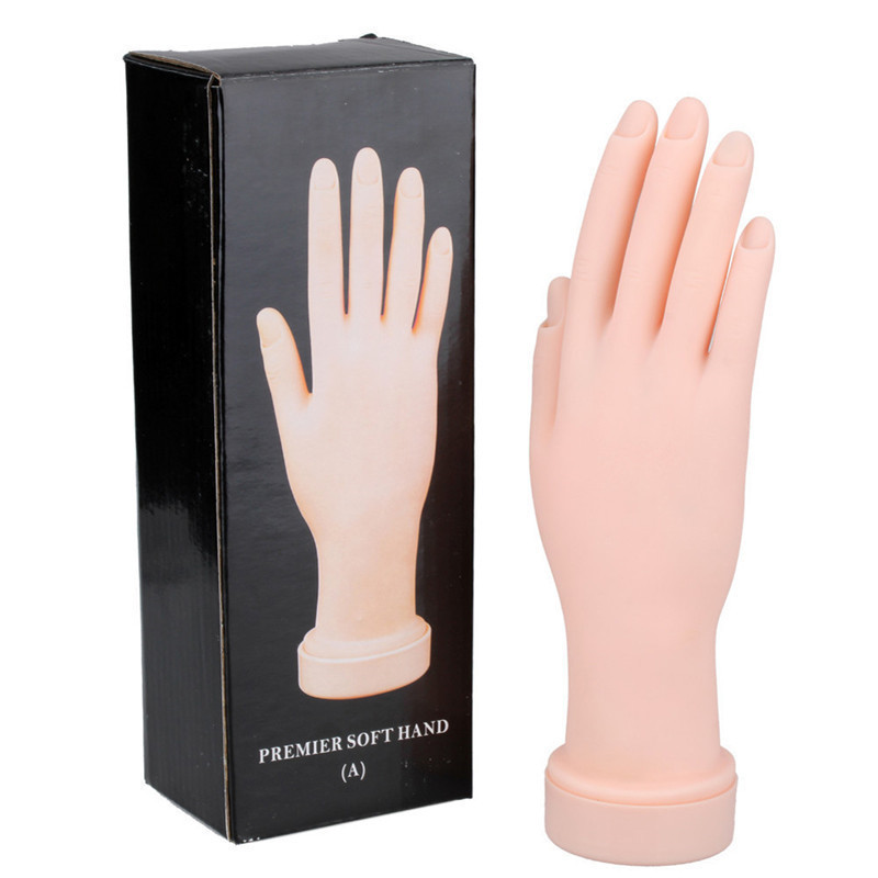 Nail art practice hand model fake palm anti-real hand model soft hand practice fake hand finger can be bent right hand Nail art practice hand model fake palm anti-real hand model soft hand practice fake hand finger can be bent right hand