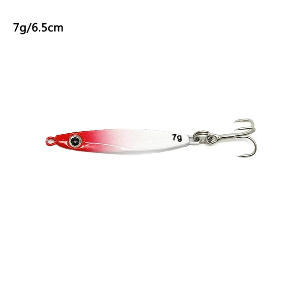 7 grams blood groove hook with feather