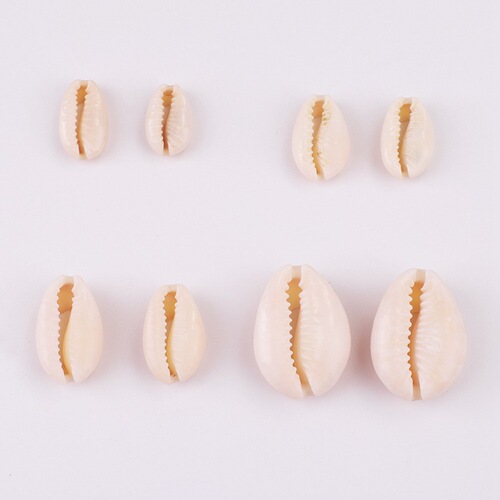 Natural shell pendant scallop handmade pendant earrings diy material package earrings ear jewelry accessories 20 pieces