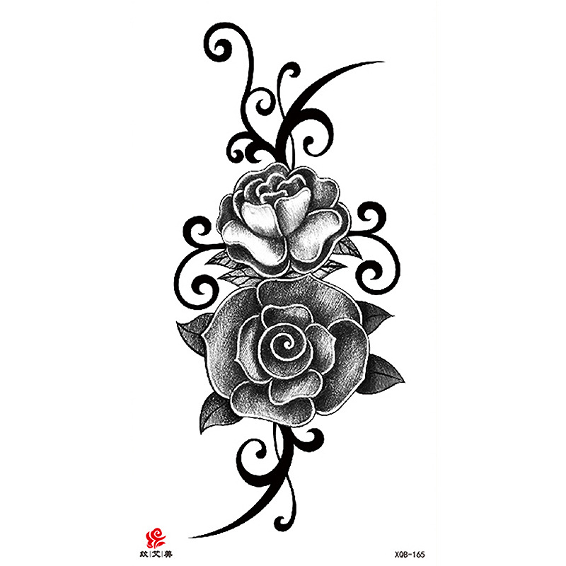 Pegatinas de tatuaje impermeables de brazo completo con símbolos, totems, animales y calaveras, disponibles para venta al por mayor y suministro transfronterizo.