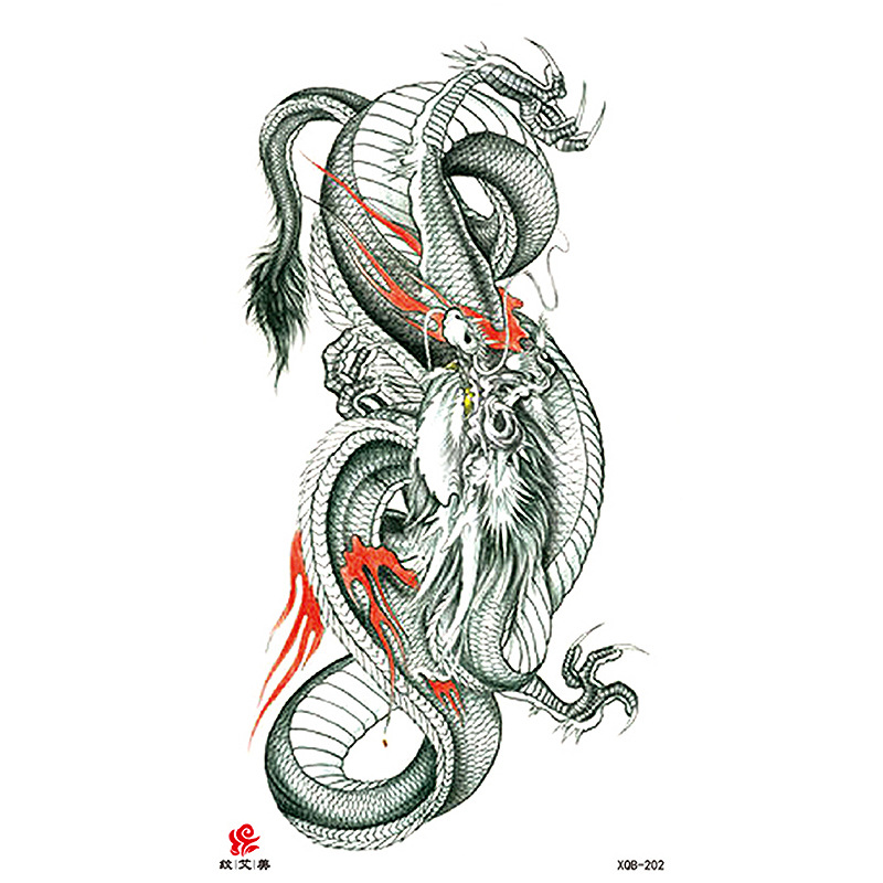 Pegatinas de tatuaje impermeables de brazo completo con símbolos, totems, animales y calaveras, disponibles para venta al por mayor y suministro transfronterizo.