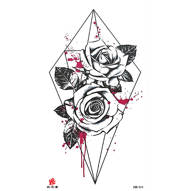 Pegatinas de tatuaje impermeables de brazo completo con símbolos, totems, animales y calaveras, disponibles para venta al por mayor y suministro transfronterizo.