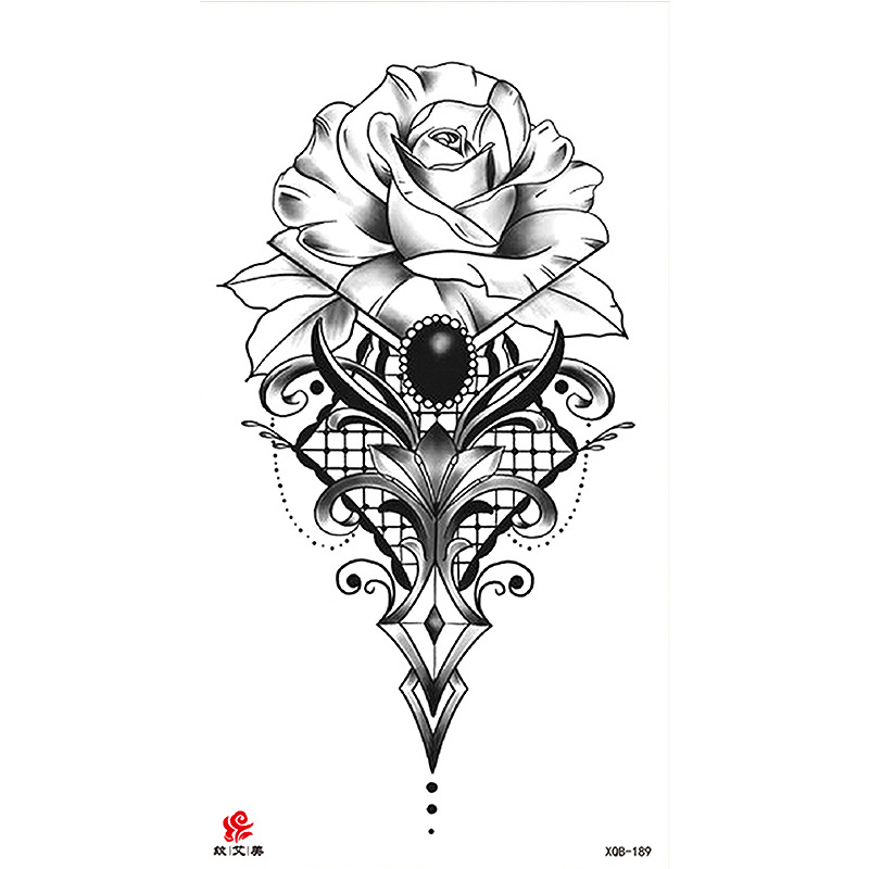 Pegatinas de tatuaje impermeables de brazo completo con símbolos, totems, animales y calaveras, disponibles para venta al por mayor y suministro transfronterizo.