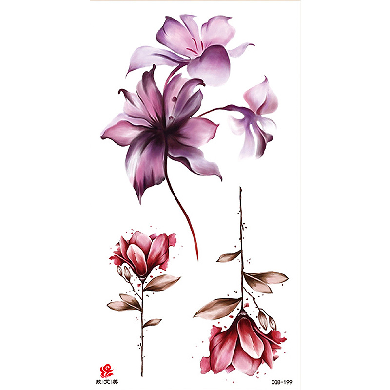 Pegatinas de tatuaje impermeables de brazo completo con símbolos, totems, animales y calaveras, disponibles para venta al por mayor y suministro transfronterizo.