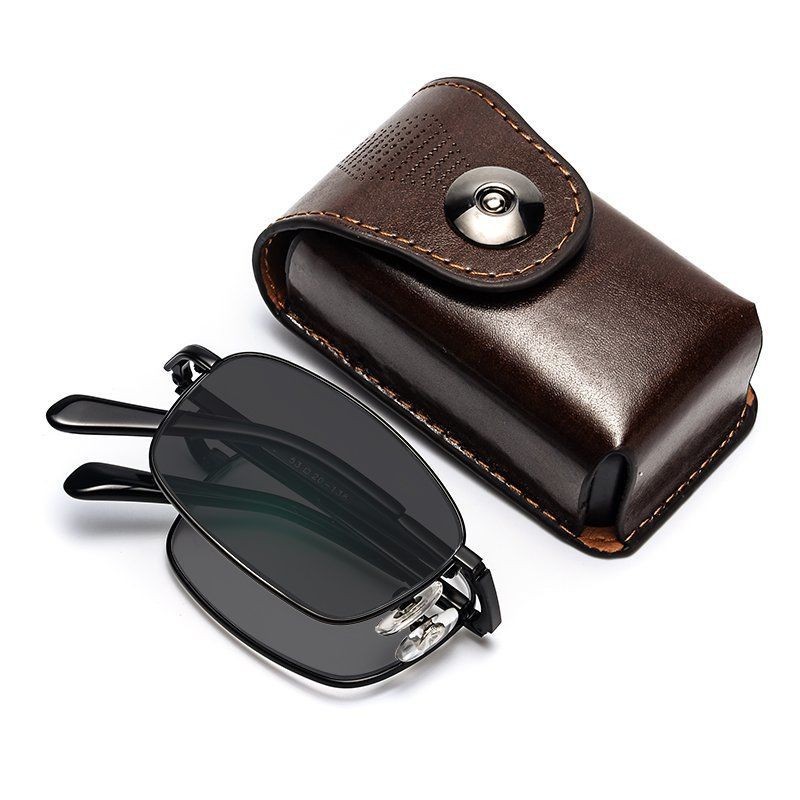 Portable folding old flowers mirror male gradual multi -focus…