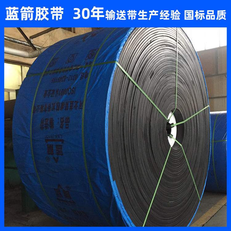 河北蓝箭厂家供应聚酯橡胶输送带 EP200电厂煤机皮带上料带