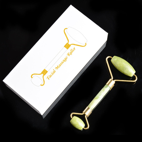 Xiuyu Double-Head Massage Jade Roller Instrument Zinc Alloy Stand Beauty Device with Silent Facial Massaging Tool
