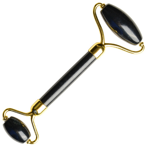 Xiuyu Double-Head Massage Jade Roller Instrument Zinc Alloy Stand Beauty Device with Silent Facial Massaging Tool