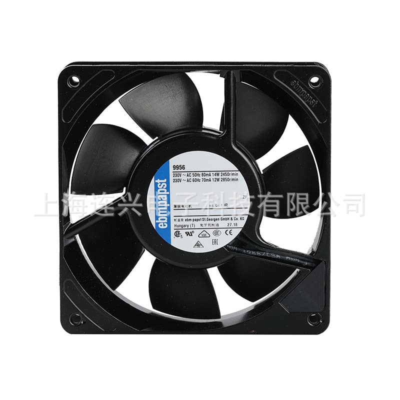 德国ebmpapt轴流风机 9956双滚珠轴承散热风扇 9956风机