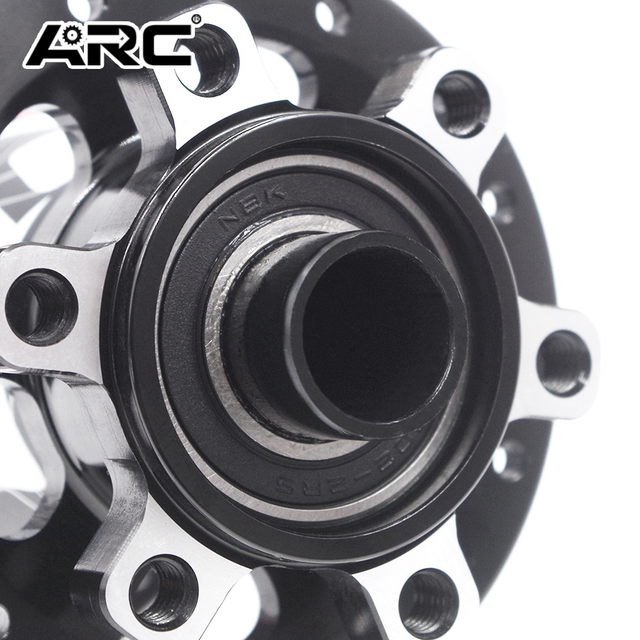 ARC [MT039 二四培林3齿6爪114响快拆桶轴山地自行车花鼓碟刹32孔]