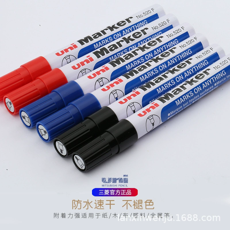 Японский UNI Mitsubishi 520F маркерная ручка с круглой головкой