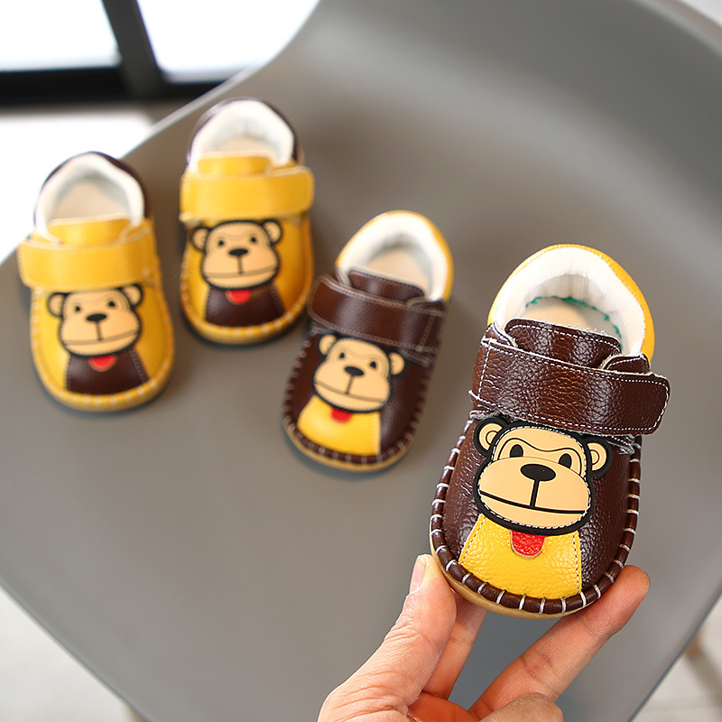 Spring and Autum Baby Boy Shoes Non-Slip Toddler Shoes 1 to 3 Years Old Girls Baby Shoes Flats Soft Sole Non-Falling Shoes Breathable