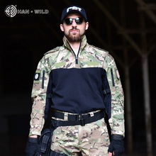 涵野厂家生产批发作战训练服迷彩蛙服美式蛙服长袖战术服蛙服上衣