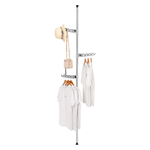 [Cross-border best-selling model] Floor-to-ceiling coat rack for bedroom, simple clothes hanger, telescopic clothes drying rack