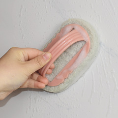 Elevated Handle Bathroom Tub Brush, Bathroom Tile Brush, Kitchen Gas Stove Brush, Pot Cleaning Sponge Cloth Cleaning Brush