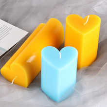 厂家直供浪漫表白生日心形蜡烛 DIY情人节爱心圆柱蜡烛