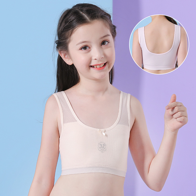 Chalecos para niñas en etapa de desarrollo, edades de 9 a 12, 14 y 16 años, ropa interior para estudiantes de secundaria, sujetadores para niñas mayores, copa completa.