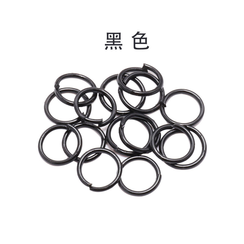爆品ジャンプリング接続リングオープンリング手作りdiy材料アクセサリーカラー鉄リング平口メーカー卸売り|undefined