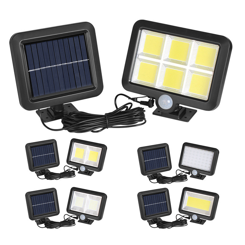 Solar Panel Charging Human Body Sensor Light Outdoor Split Courtyard Light Wall Light Outdoor Lighting Street Light
