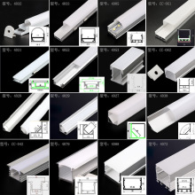 厂家铝合金灯槽线条灯嵌入式硬灯条外壳暗装led灯带U型铝卡槽明装