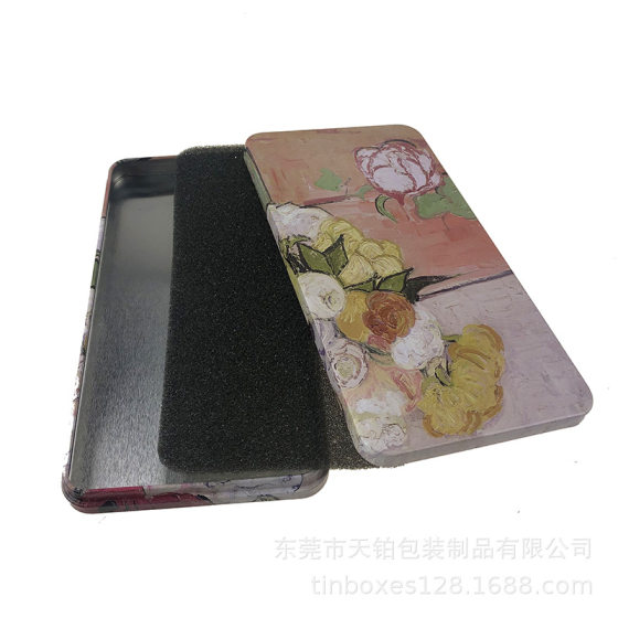 Factory Direct wholesale and retail Huawei Apple Xiaomi OPP phone case metal tinplate box can